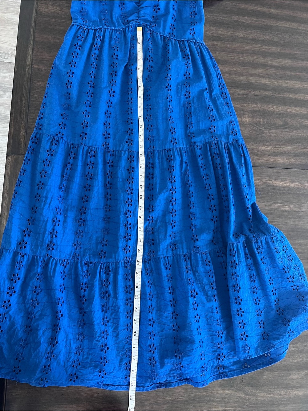 Jopna Blue Eyelet Midi Dress - Picture 6 of 6